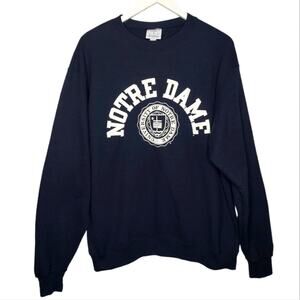 Champion Notre Dame University Sweatshirt Size Large Collegiate Preppy Academia